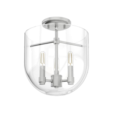 Hunter Lighting 193-HL Sacha 3 Light Semi-Flush Mount 2