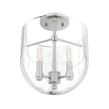 Hunter Lighting 193-HL Sacha 3 Light Semi-Flush Mount 18
