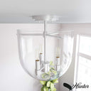 Hunter Lighting 193-HL Sacha 3 Light Semi-Flush Mount 5