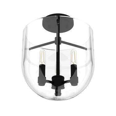 Hunter Lighting 193-HL Sacha 3 Light Semi-Flush Mount 23