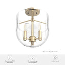 Hunter Lighting 193-HL Sacha 3 Light Semi-Flush Mount 9