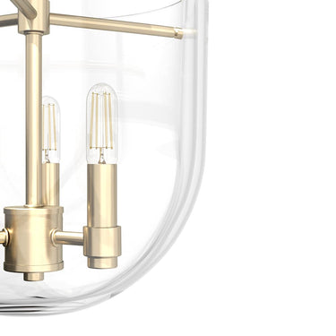 Hunter Lighting 193-HL Sacha 3 Light Semi-Flush Mount 10