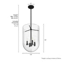 Hunter Lighting 193-HL1 Sacha 4 Light Pendant 15