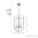 Hunter Lighting 193-HL1 Sacha 4 Light Pendant 22