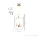 Hunter Lighting 193-HL1 Sacha 4 Light Pendant 9
