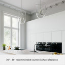 Hunter Lighting 193 Sacha 3 Light Cloche Pendant 13