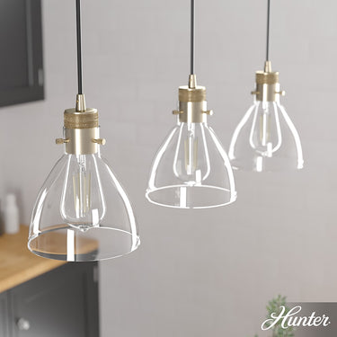 Hunter Lighting 1930-HL Van Nuys 3 Light Linear Cluster 4