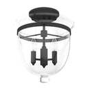 Hunter Lighting 1931-HL Belltown 3 Light Semi-Flush Mount in Natural Iron 1