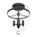 Hunter Lighting 1931-HL Belltown 3 Light Semi-Flush Mount in Natural Iron 8