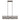 Hunter Lighting 1933-HL3 Langwood 6 Light Linear Chandelier - Crescent Harbor