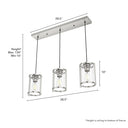 Hunter Lighting 1995-HL Astwood 3 Light Cluster Linear 13