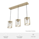 Hunter Lighting 1995-HL Astwood 3 Light Cluster Linear 7