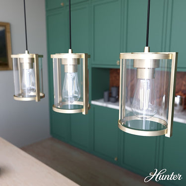 Hunter Lighting 1995-HL Astwood 3 Light Cluster Linear 3