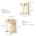 Hunter Lighting 1996 Astwood 1 Light Wall Sconce 5