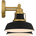 Huxley 2 Light Bath Light in Aged Brass 5