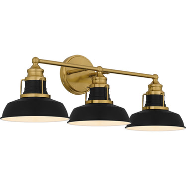 Huxley 3 Light Bath Light in Aged Brass 1