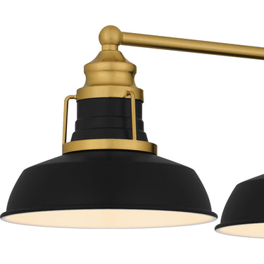 Huxley 4 Light Bath Light in Aged Brass 2