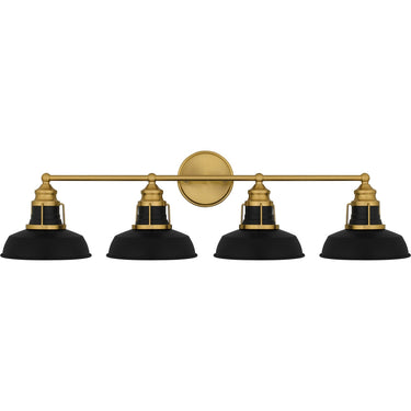 Huxley 4 Light Bath Light in Aged Brass 4