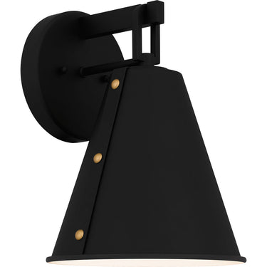 Hyde 1 Light Outdoor Wall Sconce in Matte Black 1