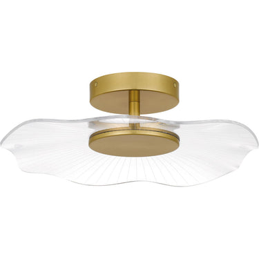 Ibis Semi-Flush Mount in Brushed Gold 3