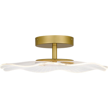 Ibis Semi-Flush Mount in Brushed Gold 1