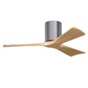Matthews Fan Irene-3H Three Blade Brushed Pewter Finish Flush Mount Paddle Fan image