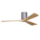Matthews Fan Irene-3H Three Blade Brushed Pewter Finish Flush Mount Paddle Fan image 1