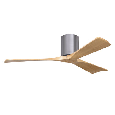 Matthews Fan Irene-3H Three Blade Brushed Pewter Finish Flush Mount Paddle Fan image 1