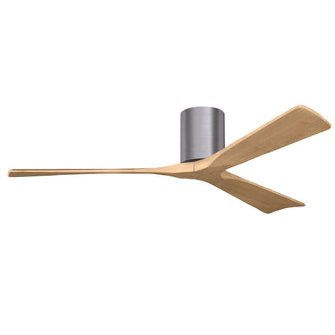 Matthews Fan Irene-3H Three Blade Brushed Pewter Finish Flush Mount Paddle Fan image 2