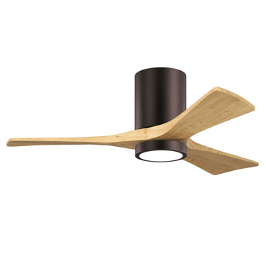 Matthews Fan Irene-3HLK Three Blade Flush Mount Paddle Fan with integrated 5CCT LED image 2