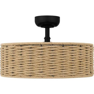Islander 4 Light Fandelier in Matte Black 6