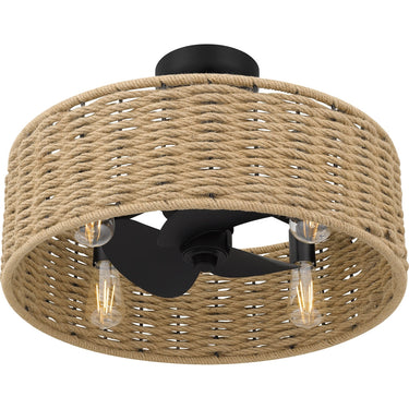 Islander 4 Light Fandelier in Matte Black 7