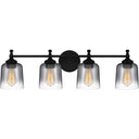 Jenson 4 Light Bath Light in Matte Black 5