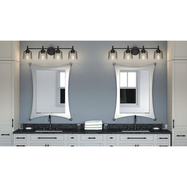 Jenson 4 Light Bath Light in Matte Black 7