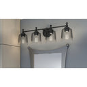 Jenson 4 Light Bath Light in Matte Black 8