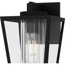 Jett 1 Light Outdoor Wall Sconce in Matte Black 2