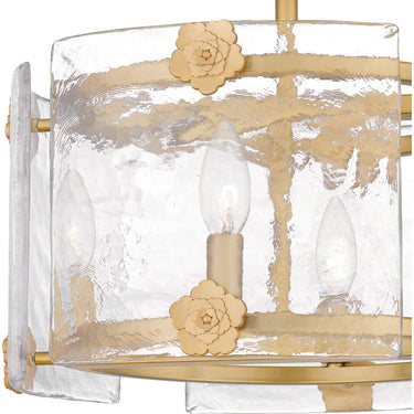 Jolie 4 Light Semi-Flush Mount in Light Gold 2