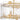 Jolie 4 Light Semi-Flush Mount in Light Gold 2