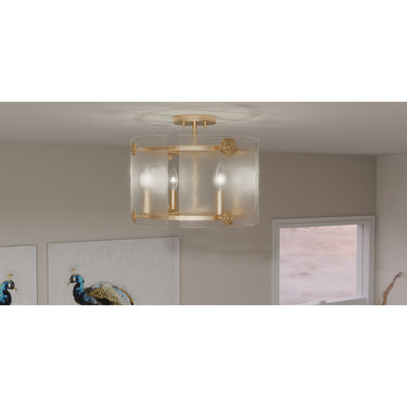 Jolie 4 Light Semi-Flush Mount in Light Gold 4