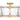 Jolie 4 Light Semi-Flush Mount in Light Gold 6