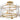 Jolie 4 Light Semi-Flush Mount in Light Gold 7