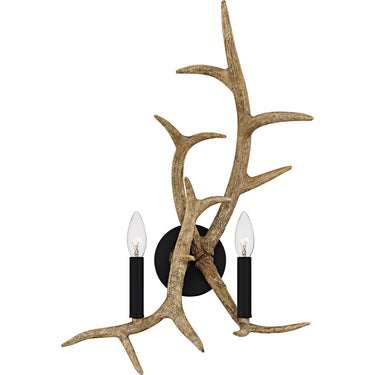 Journey 2 Light Wall Sconce in Earth Black 1