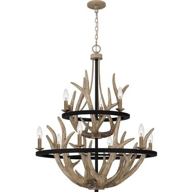Journey 9 Light Chandelier in Earth Black 4
