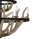Journey 9 Light Chandelier in Earth Black 5