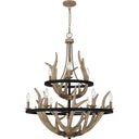 Journey 9 Light Chandelier in Earth Black 1