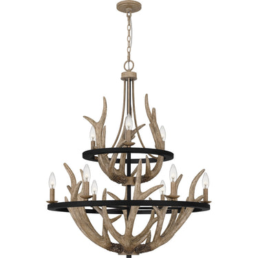 Journey 9 Light Chandelier in Earth Black 1