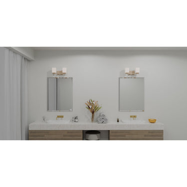 Joyner 2 Light Bath Light in Bronze Gold 3