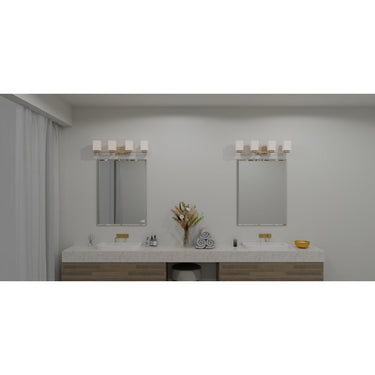 Joyner 4 Light Bath Light in Bronze Gold 3