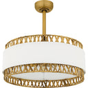Kate 4 Light Fandelier in Brushed Gold 4