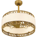 Kate 4 Light Fandelier in Brushed Gold 6